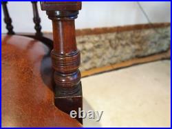 Chairs rare pair of early Victorian Mahogany desk or library chairs c1850