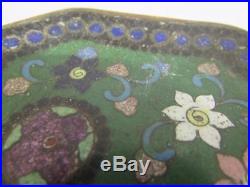 Chinese late Qing early republic period Cloisonne Plate rare geometric patterns