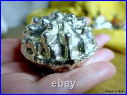 Christmas Silver Glass Ornaments Tree Hangings Antique Rare Mercury early 1900 Christmas Silver Glass Ornaments Tree Hangings Antique Rare Mercury early 1900