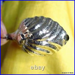 Christmas Silver Glass Ornaments Tree Hangings Antique Rare Mercury early 1900 Christmas Silver Glass Ornaments Tree Hangings Antique Rare Mercury early 1900