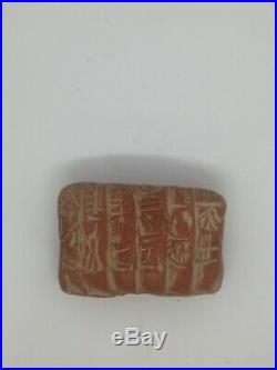 Circa 3000 Bce Near Eastern Stone Tablet With Early Form Of Writing Rare