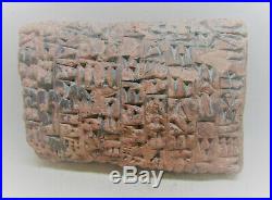 Circa 3000bce Ancient Near Eastern Clay Tablet With Early Form Of Writing Rare