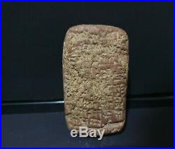 Circa Near Eastern Clay Tablet With Early Form Of Writings. Extremely Rare