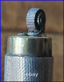 Colibri Sterling Silver Pocket wheel lighter, Antique early rare, hallmarked