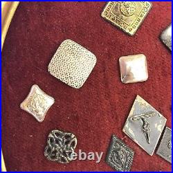 Collection Of Rare And Unusual Antique Scottish Silver And Other Buttons