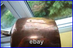 Copper Kettle Dovetailed Rare Early Antique Vintage Victorian Estate Kitchen