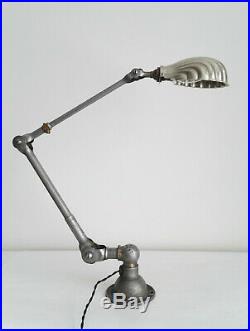 DUGDILLS LAMP. RARE EARLY MILITARY WALL/DESK LAMP. 1920s INDUSTRIAL ANGLEPOISE