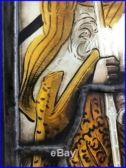 Dated 1517 Stained Armorial Glass Window Genuine Swiss Early 16th Century Rare