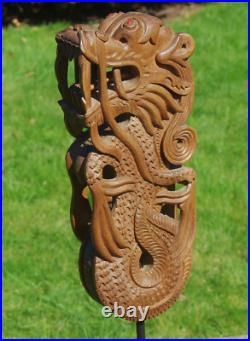 Dragon Sculpture Asian Oriental Early 20thC 39cm/59cm Quality Carving Read Rare Dragon Sculpture Asian Oriental Early 20thC 39cm/59cm Quality Carving Read Rare