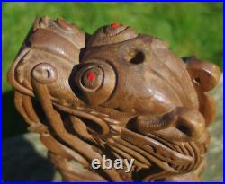Dragon Sculpture Asian Oriental Early 20thC 39cm/59cm Quality Carving Read Rare Dragon Sculpture Asian Oriental Early 20thC 39cm/59cm Quality Carving Read Rare