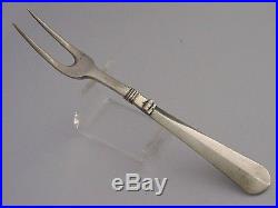 EARLY SOLID SILVER FOLDING CAMPAIGN FORK c1750s MILITARY RARE GEORGIAN ANTIQUE