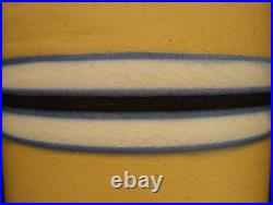 EXTREMELY RARE ANTIQUE EARLY 1800s BLUE BLACK &WHITE BAND MUG YELLOW WARE MINT