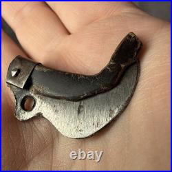 Early 1800S Handmade Grape Vine Harvesting Knife With Horn Handle RARE antique