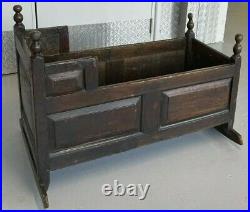 Early 18th Century Dark Oak Cot Cradle / Crib RARE