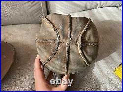 Early 1900's Antique leather Basketball w Bladder Spaulding RARE