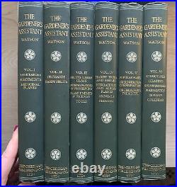 Early 1900's Full Six Book Set The Gardener's Assistant Antique Books Rare