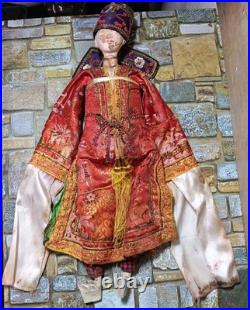 Early 1900s-30s Rare, Unique Antique Handmade Uzbekistan Theater Puppet Doll P6