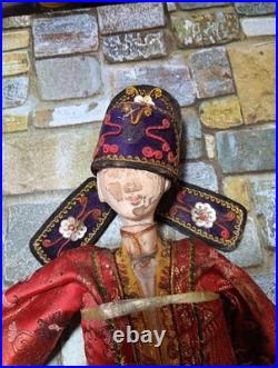 Early 1900s-30s Rare, Unique Antique Handmade Uzbekistan Theater Puppet Doll P6