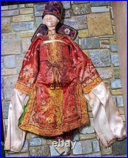 Early 1900s-30s Rare, Unique Antique Handmade Uzbekistan Theater Puppet Doll P6