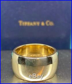 Early 1900s Tiffany 14k Gold Wedding Band Antique With Original Box Old RARE