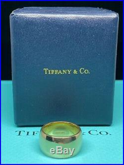 Early 1900s Tiffany 14k Gold Wedding Band Antique With Original Box Old RARE