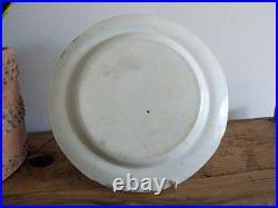 Early 19th Century Chinoiserie Blue & White Printed Plate Rare Antique Warrior