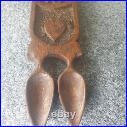 Early 19th Century Large Welsh Double love spoon' Rare