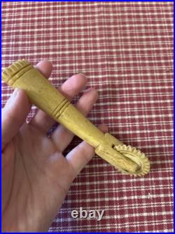 Early 19th Century Sailor Made Pie Crimper, Rare Double Ended Example, Well Made