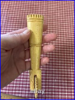 Early 19th Century Sailor Made Pie Crimper, Rare Double Ended Example, Well Made