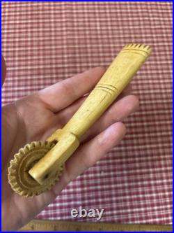 Early 19th Century Sailor Made Pie Crimper, Rare Double Ended Example, Well Made