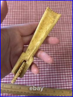 Early 19th Century Sailor Made Pie Crimper, Rare Double Ended Example, Well Made