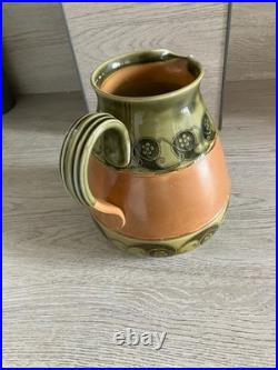 Early 20th C. Rare 8 Art Nouveau Royal Doulton Motto Stoneware Jug