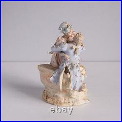Early 20th Century Rare Bisque Porcelain Couple Figurine Antique German Porcela