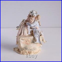 Early 20th Century Rare Bisque Porcelain Couple Figurine Antique German Porcela