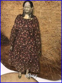 Early Antique 7 German Milliners Model Doll Original Dress Rare Hairdo NM