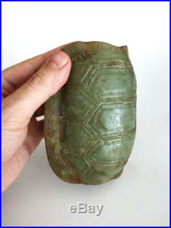 Early Antique Chinese Archaic Jade Carved Scholars Tortoise Figure Statue RARE