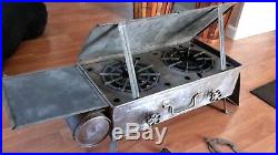 Early Antique Portable Camp Stove Camping Air Pressure Tank Rare Estate Find