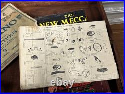 Early Antique Rare Boxed Meccano Set With Instruction Manual
