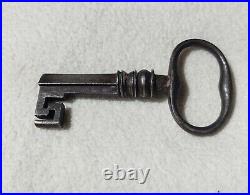 Early Antique Strong Box Key Unusual Rare