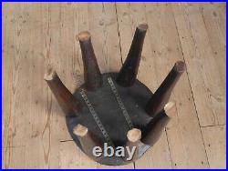 Early Antique Vintage Carved Wood Nupe Stool Chair Table African Tribal Art Rare