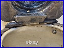 Early Copeland salt glazed Teapot with Pewter lid, Rare