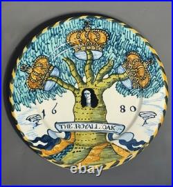Early English Delft Dish King Charles Royal Collection (rare) Facsimile