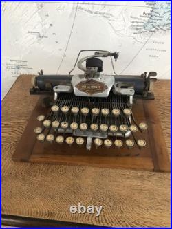 Early Featherweight Blick Typewriter Antique Rare With Original Leather Case