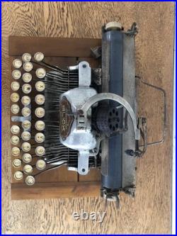 Early Featherweight Blick Typewriter Antique Rare With Original Leather Case