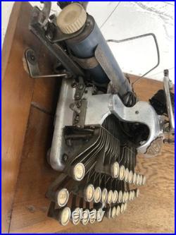 Early Featherweight Blick Typewriter Antique Rare With Original Leather Case