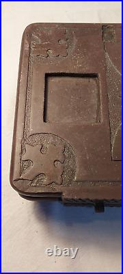 Early Ink stand Rare Slate Art Welsh Cymru Folk Art