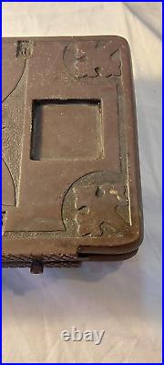 Early Ink stand Rare Slate Art Welsh Cymru Folk Art