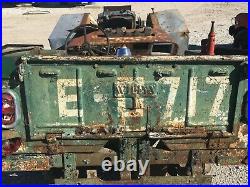 Early Jeep Willys Tailgate Man Cave Wall Hanger Art