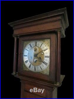 Early Longcase Clock. Moon, Tides, Date, Month of Year. Placidus Penyston. Rare