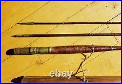 Early Original Antique Rare Charles Wheeler Bamboo Fishing Fly Rod 11' 6 Long